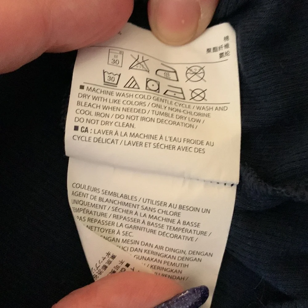 Old Navy Blue Ribbed Tank - Picture 7 of 7